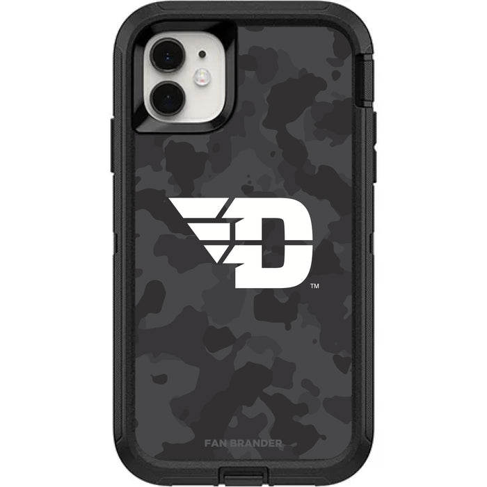 OtterBox Black Phone case with Dayton Flyers Urban Camo Background