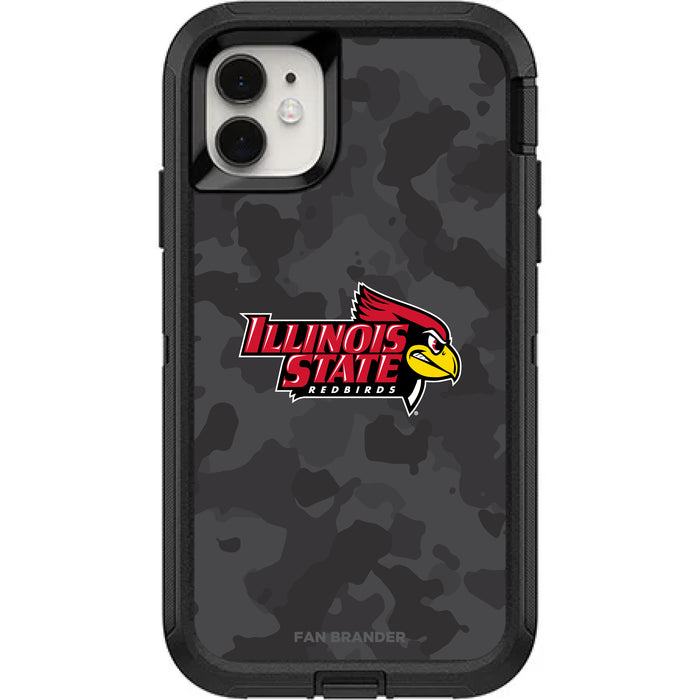 OtterBox Black Phone case with Illinois State Redbirds Urban Camo Background