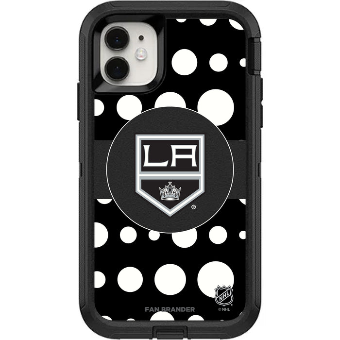 OtterBox Black Phone case with Los Angeles Kings Polka Dots design