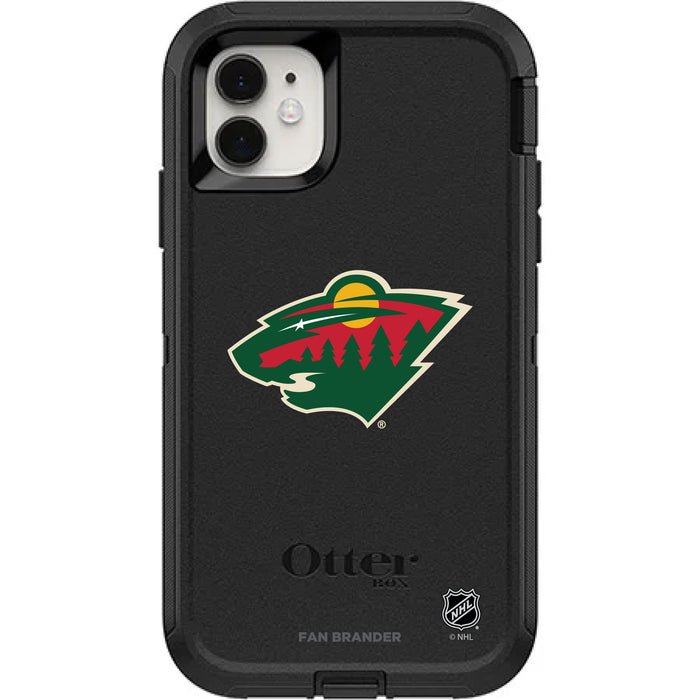 OtterBox Black Phone case with Minnesota Wild Primary Logo