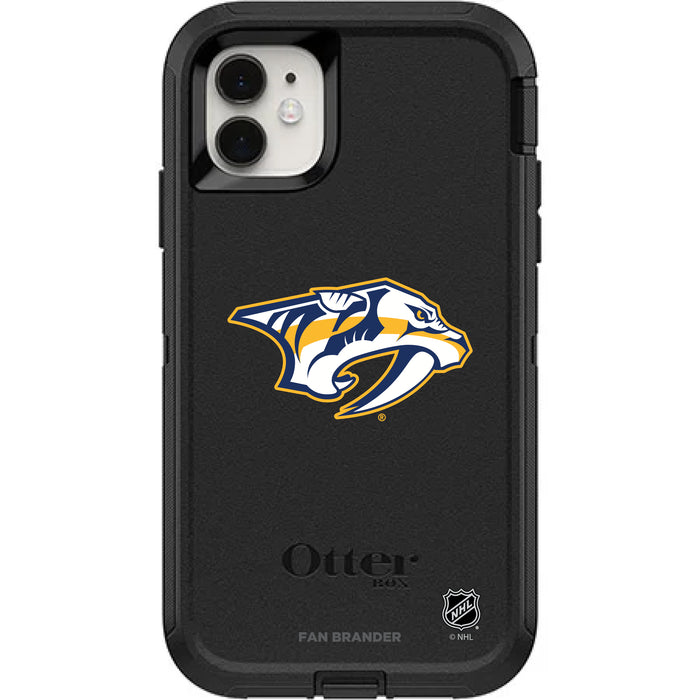 OtterBox Black Phone case with Nashville Predators Primary Logo