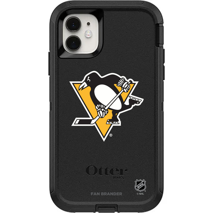 OtterBox Black Phone case with Pittsburgh Penguins Primary Logo