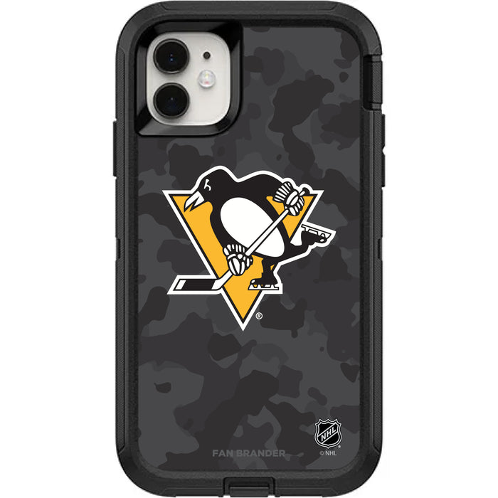 OtterBox Black Phone case with Pittsburgh Penguins Urban Camo design