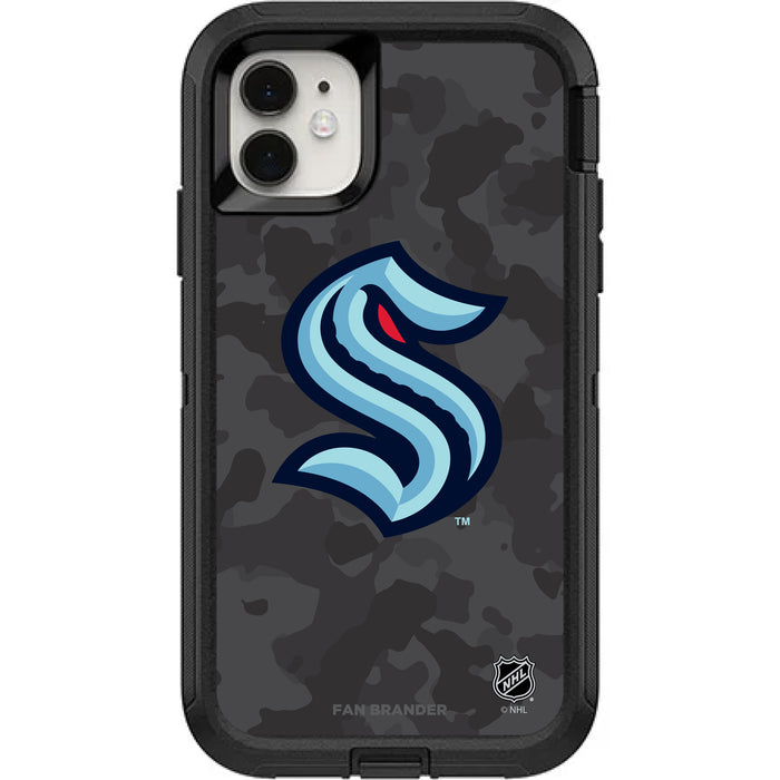 OtterBox Black Phone case with Seattle Kraken Urban Camo design