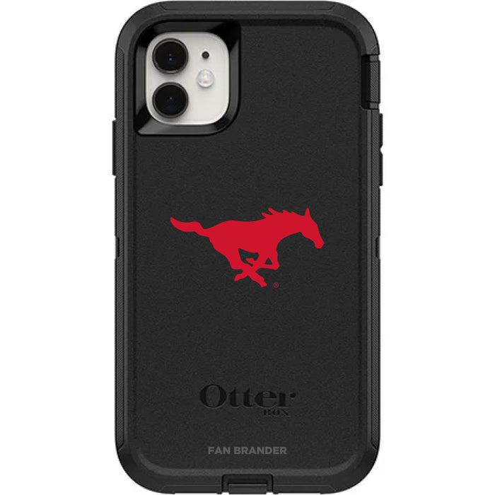 OtterBox Black Phone case with SMU Mustangs Secondary Logo