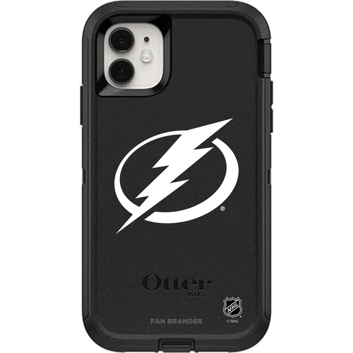 OtterBox Black Phone case with Tampa Bay Lightning Primary Logo