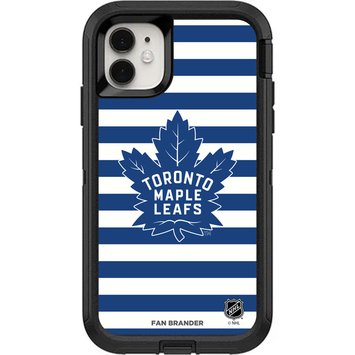 OtterBox Black Phone case with Toronto Maple Leafs Stripes