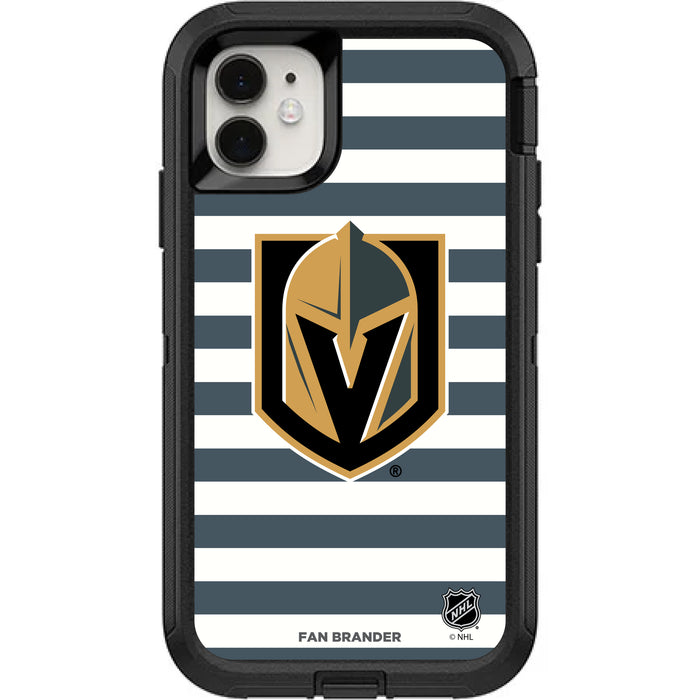 OtterBox Black Phone case with Vegas Golden Knights Stripes