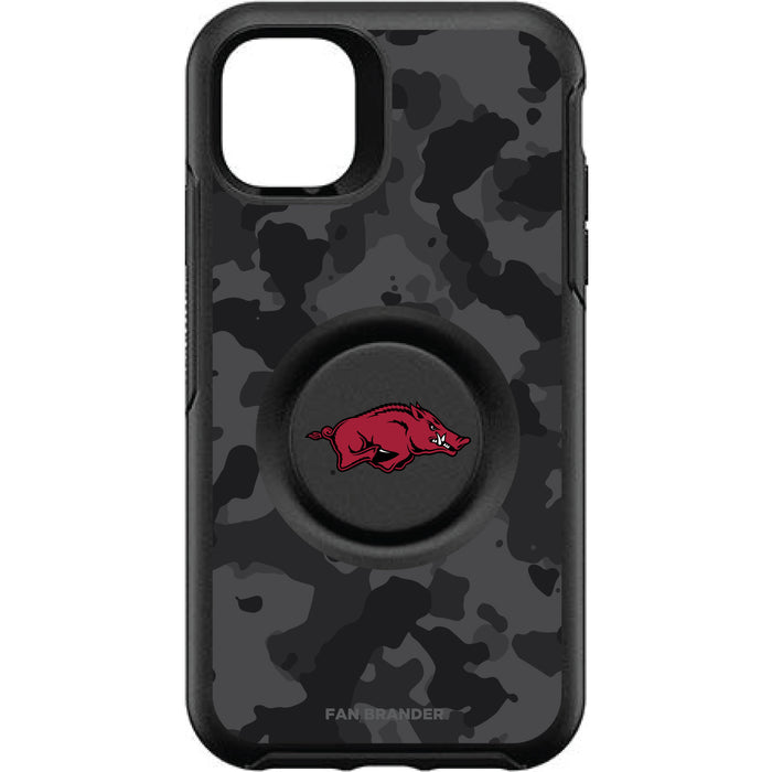 OtterBox Otter + Pop symmetry Phone case with Arkansas Razorbacks Urban Camo background