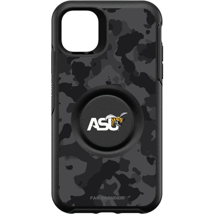 OtterBox Otter + Pop symmetry Phone case with Alabama State Hornets Urban Camo background