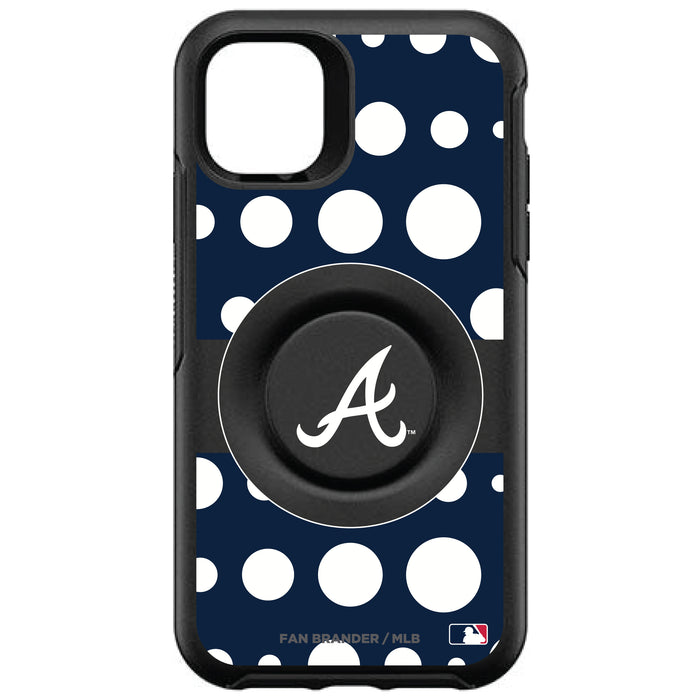 OtterBox Otter + Pop symmetry Phone case with Atlanta Braves Polka Dots design