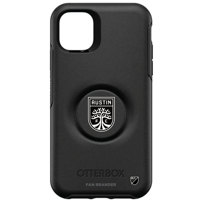 OtterBox Otter + Pop symmetry Phone case with Austin FC Urban Primary Logo in Black and White