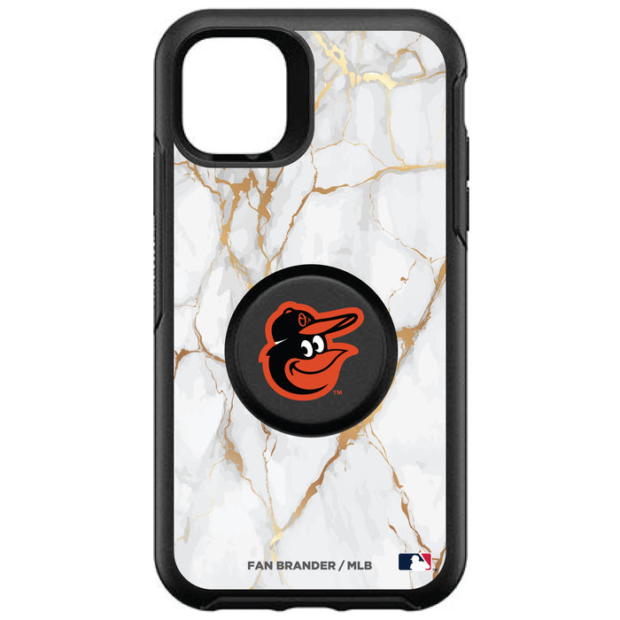 OtterBox Otter + Pop symmetry Phone case with Baltimore Orioles White Marble design