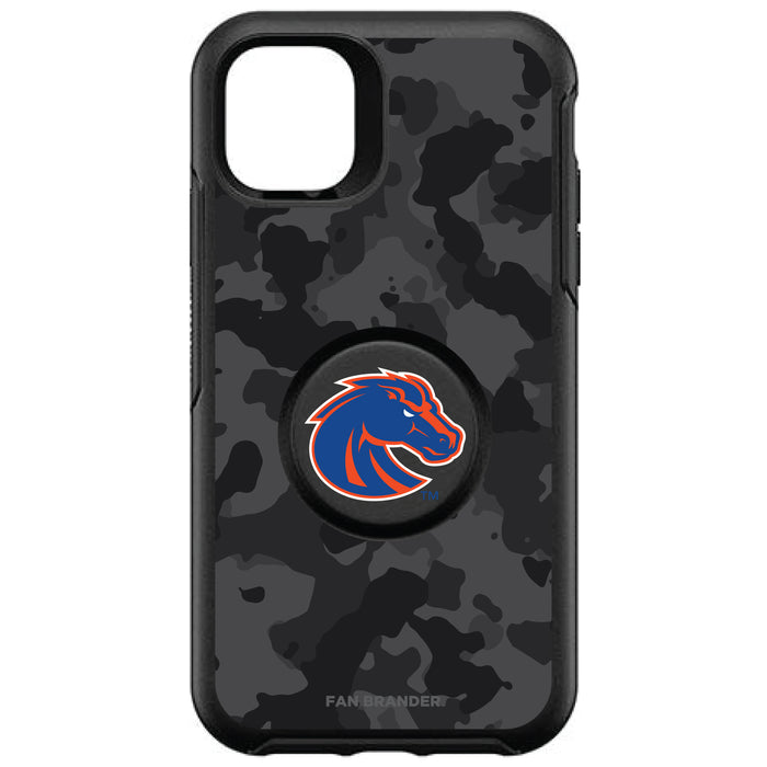 OtterBox Otter + Pop symmetry Phone case with Boise State Broncos Primary Logo and Urban Camo design