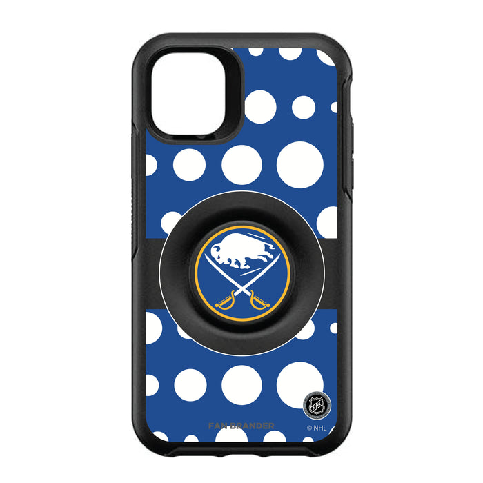 OtterBox Otter + Pop symmetry Phone case with Buffalo Sabres Polka Dots design