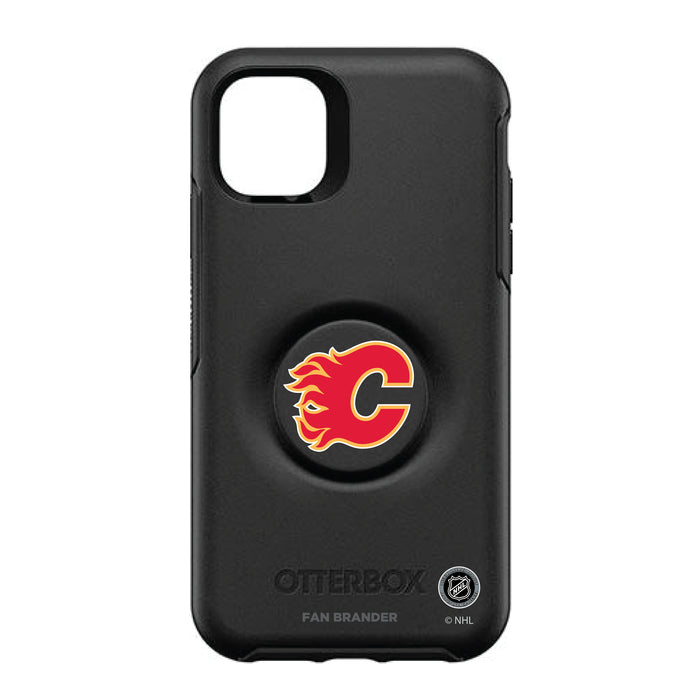 OtterBox Otter + Pop symmetry Phone case with Calgary Flames Primary Logo