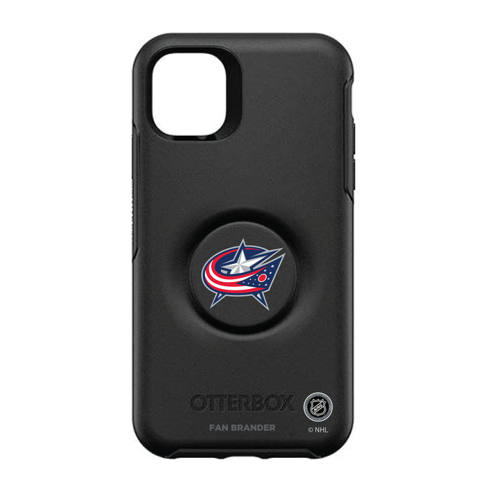 OtterBox Otter + Pop symmetry Phone case with Columbus Blue Jackets Primary Logo
