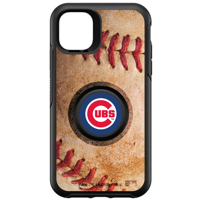 OtterBox Otter + Pop symmetry Phone case with Chicago Cubs Primary Logo with Baseball Design