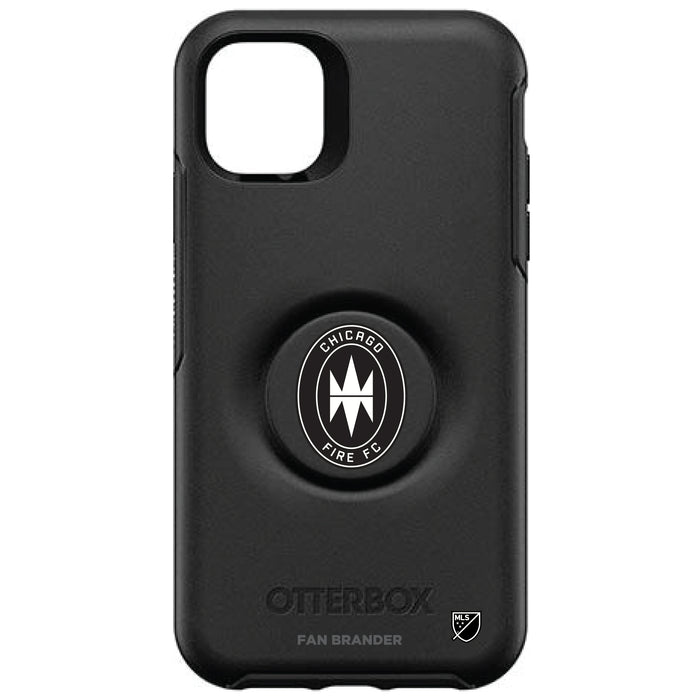 OtterBox Otter + Pop symmetry Phone case with Chicago Fire Urban Primary Logo in Black and White