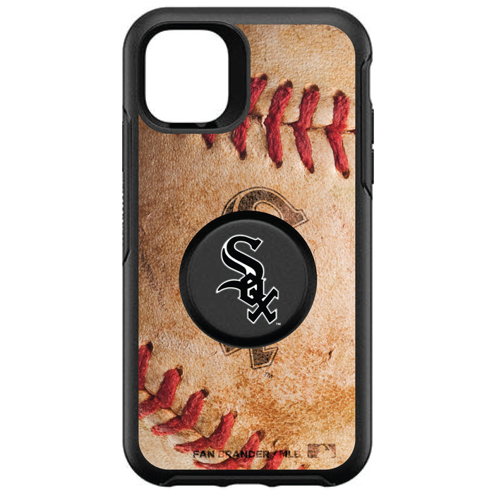 OtterBox Otter + Pop symmetry Phone case with Chicago White Sox Primary Logo with Baseball Design