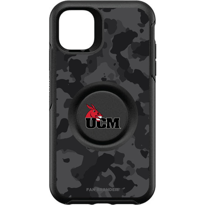 OtterBox Otter + Pop symmetry Phone case with Central Missouri Mules Urban Camo background
