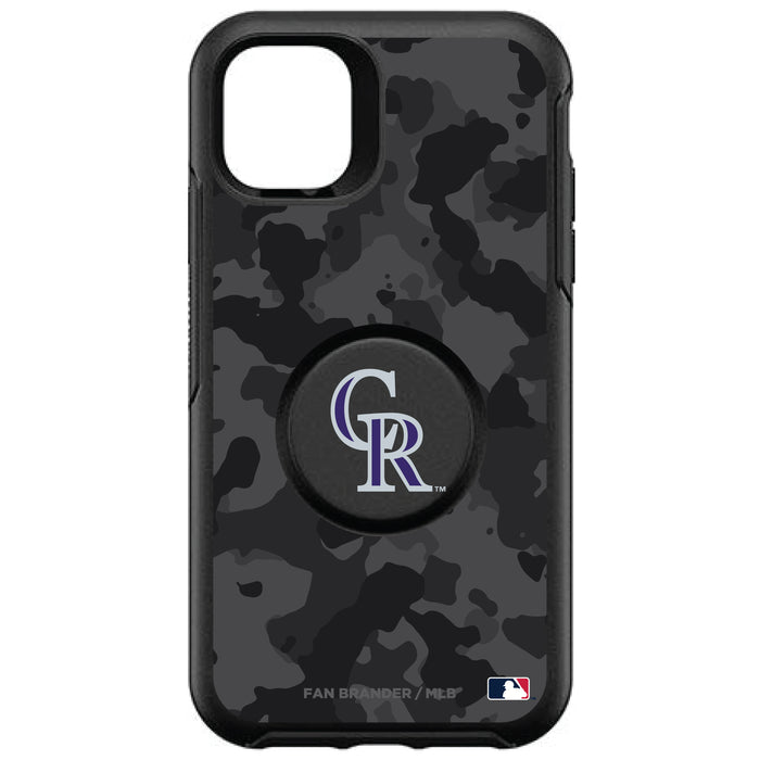 OtterBox Otter + Pop symmetry Phone case with Colorado Rockies Urban Camo background