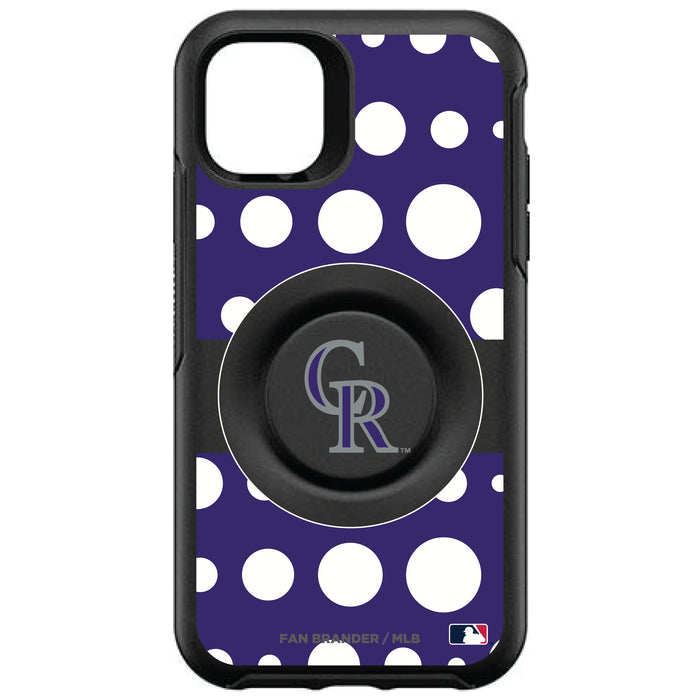 OtterBox Otter + Pop symmetry Phone case with Colorado Rockies Polka Dots design