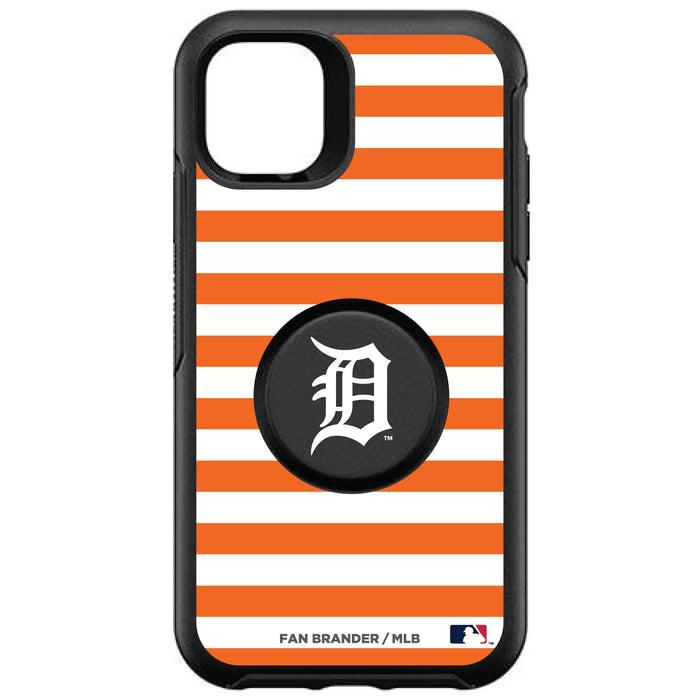 OtterBox Otter + Pop symmetry Phone case with Detroit Tigers Primary Logo and Striped Design
