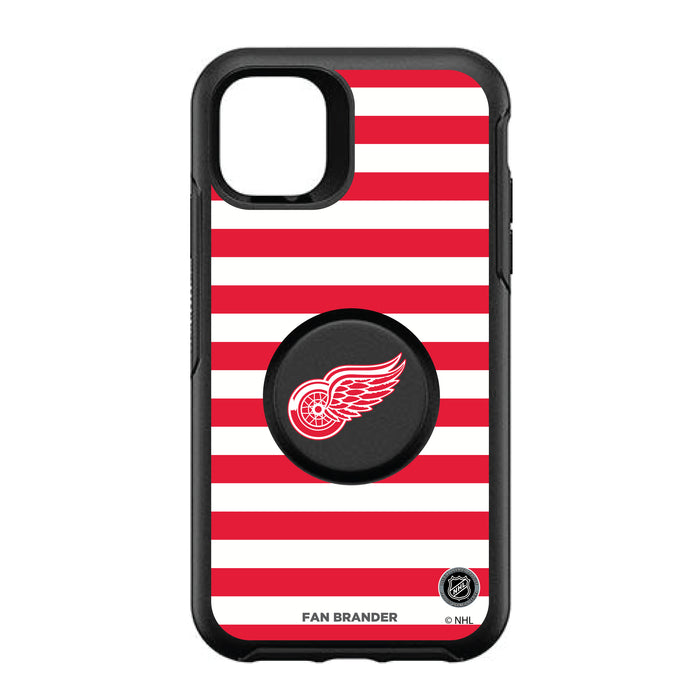 OtterBox Otter + Pop symmetry Phone case with Detroit Red Wings Stripes Design