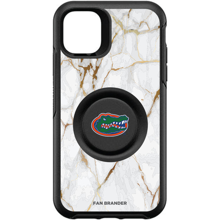 OtterBox Otter + Pop symmetry Phone case with Florida Gators White Marble Background