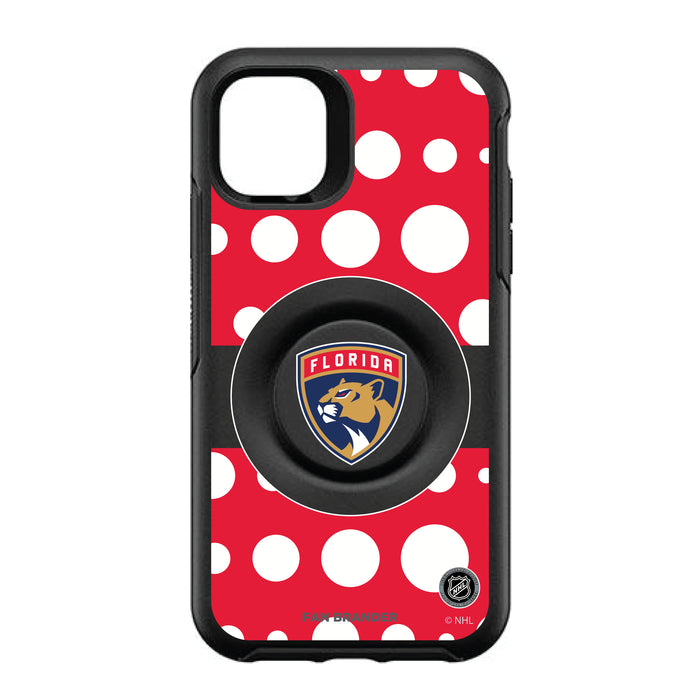 OtterBox Otter + Pop symmetry Phone case with Florida Panthers Polka Dots design
