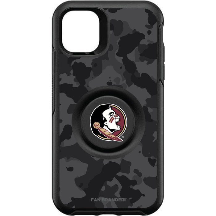 OtterBox Otter + Pop symmetry Phone case with Florida State Seminoles Urban Camo background