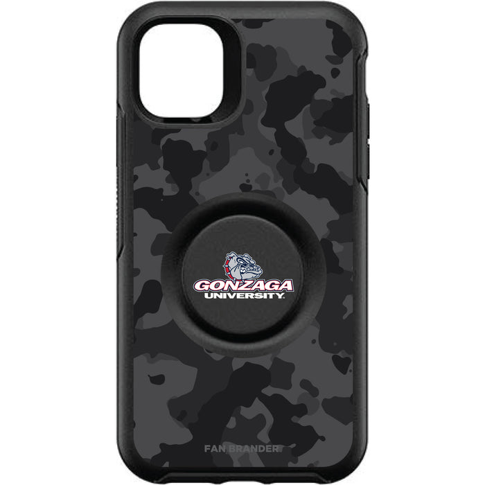 OtterBox Otter + Pop symmetry Phone case with Gonzaga Bulldogs Urban Camo background