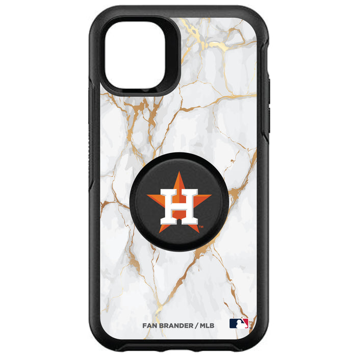 OtterBox Otter + Pop symmetry Phone case with Houston Astros White Marble design