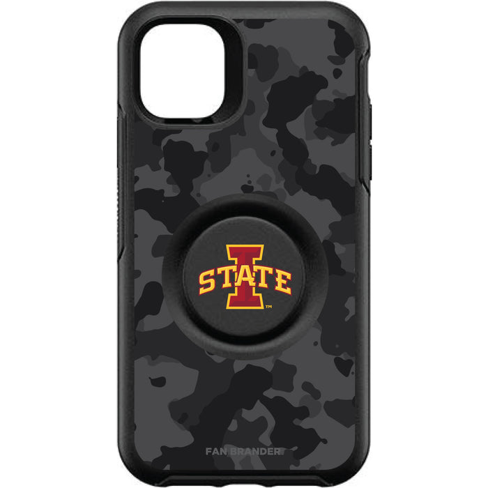 OtterBox Otter + Pop symmetry Phone case with Iowa State Cyclones Urban Camo background