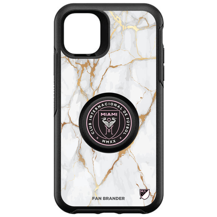 OtterBox Otter + Pop symmetry Phone case with Inter Miami CF White Marble design