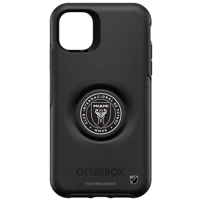OtterBox Otter + Pop symmetry Phone case with Inter Miami CF Urban Primary Logo in Black and White