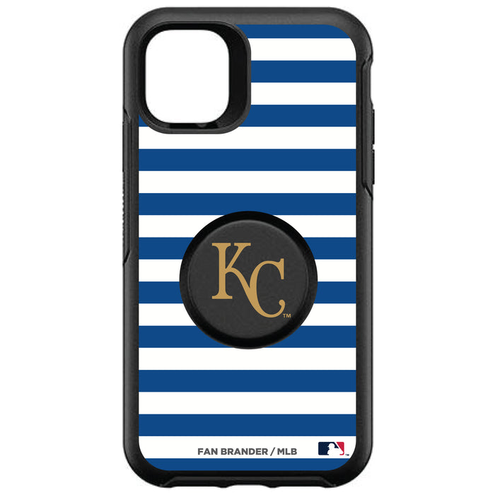 OtterBox Otter + Pop symmetry Phone case with Kansas City Royals Primary Logo and Striped Design