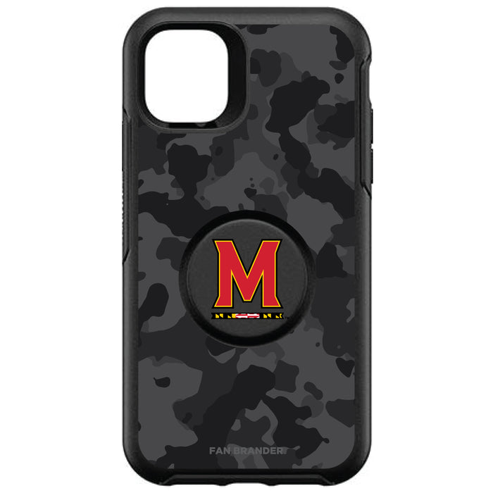 OtterBox Otter + Pop symmetry Phone case with Maryland Terrapins Primary Logo and Urban Camo design