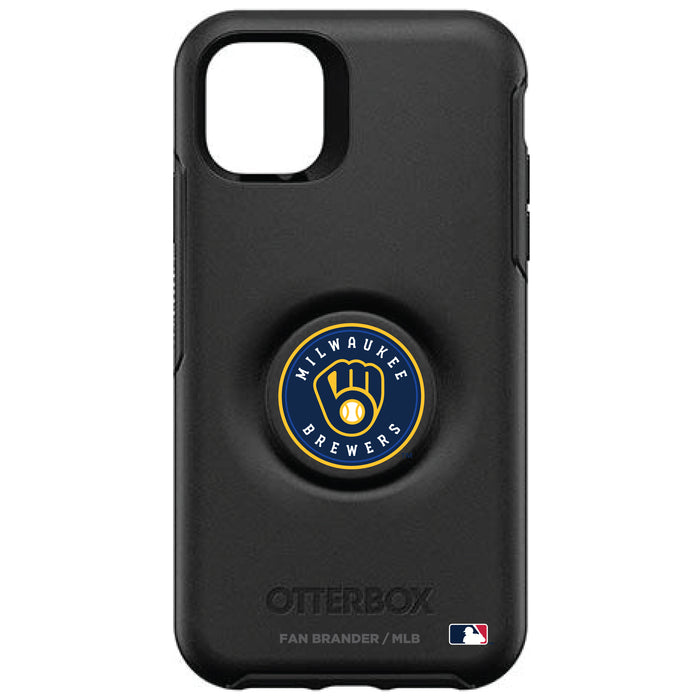 OtterBox Otter + Pop symmetry Phone case with Milwaukee Brewers Primary Logo