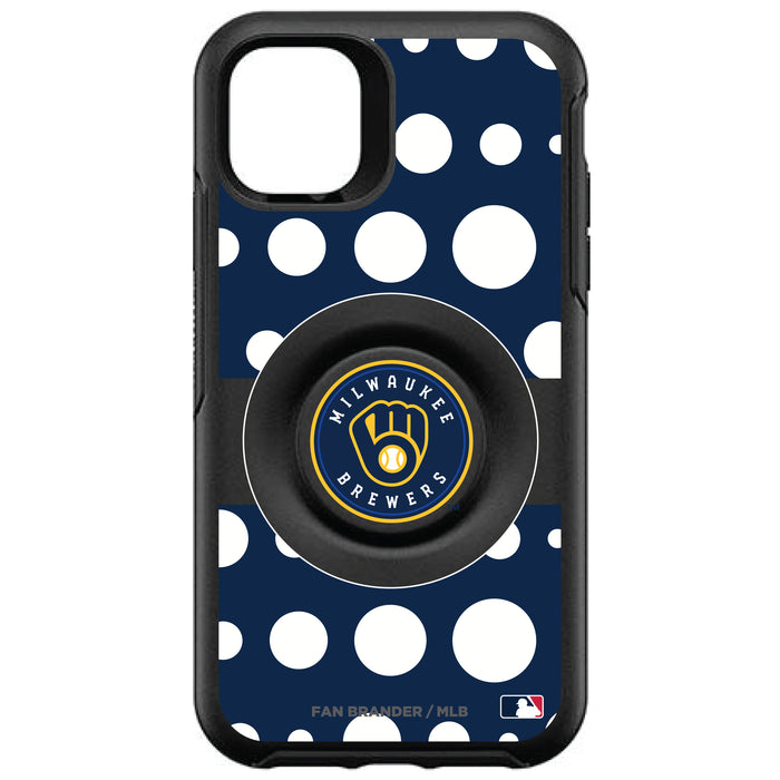 OtterBox Otter + Pop symmetry Phone case with Milwaukee Brewers Polka Dots design