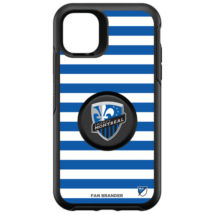 OtterBox Otter + Pop symmetry Phone case with Montreal Impact Primary Logo with Stripes