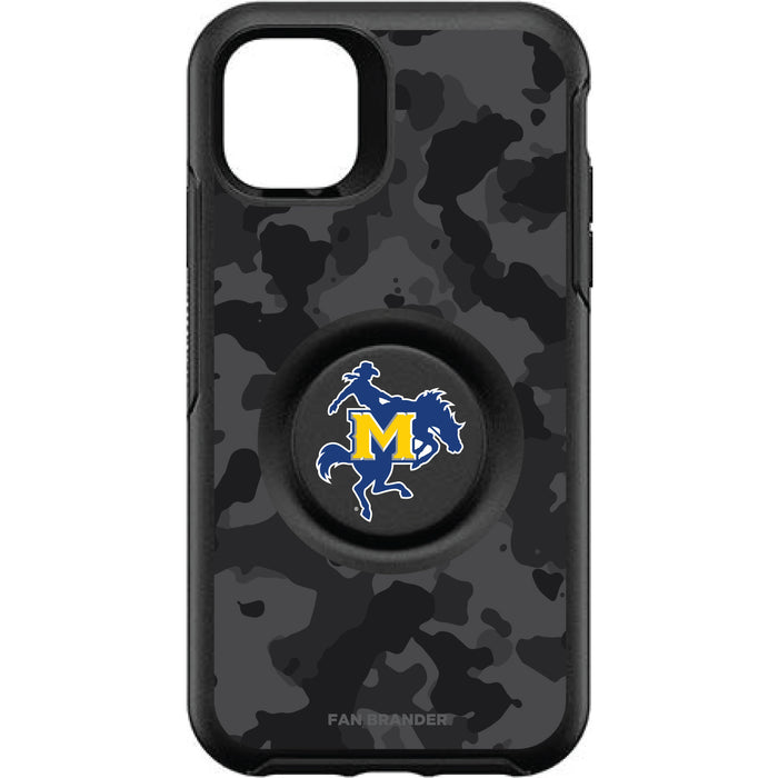 OtterBox Otter + Pop symmetry Phone case with McNeese State Cowboys Urban Camo background