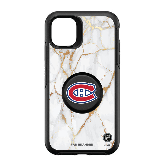 OtterBox Otter + Pop symmetry Phone case with Montreal Canadiens White Marble design