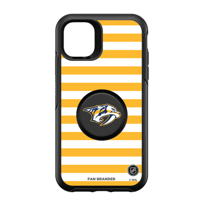 OtterBox Otter + Pop symmetry Phone case with Nashville Predators Stripes Design