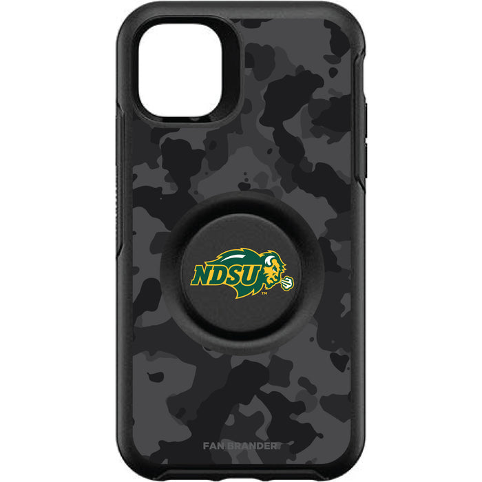 OtterBox Otter + Pop symmetry Phone case with North Dakota State Bison Urban Camo background