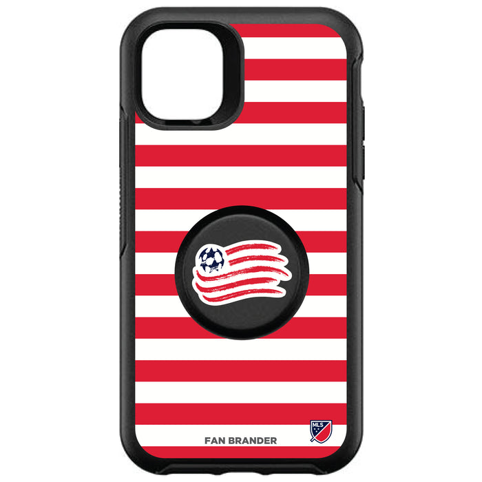 OtterBox Otter + Pop symmetry Phone case with New England Revolution Primary Logo with Stripes