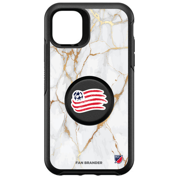 OtterBox Otter + Pop symmetry Phone case with New England Revolution White Marble design