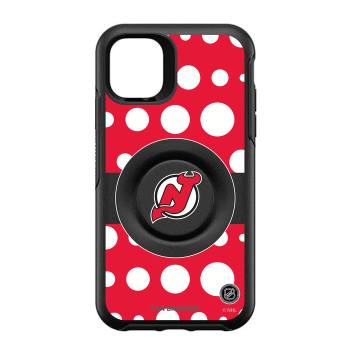 OtterBox Otter + Pop symmetry Phone case with New Jersey Devils Polka Dots design