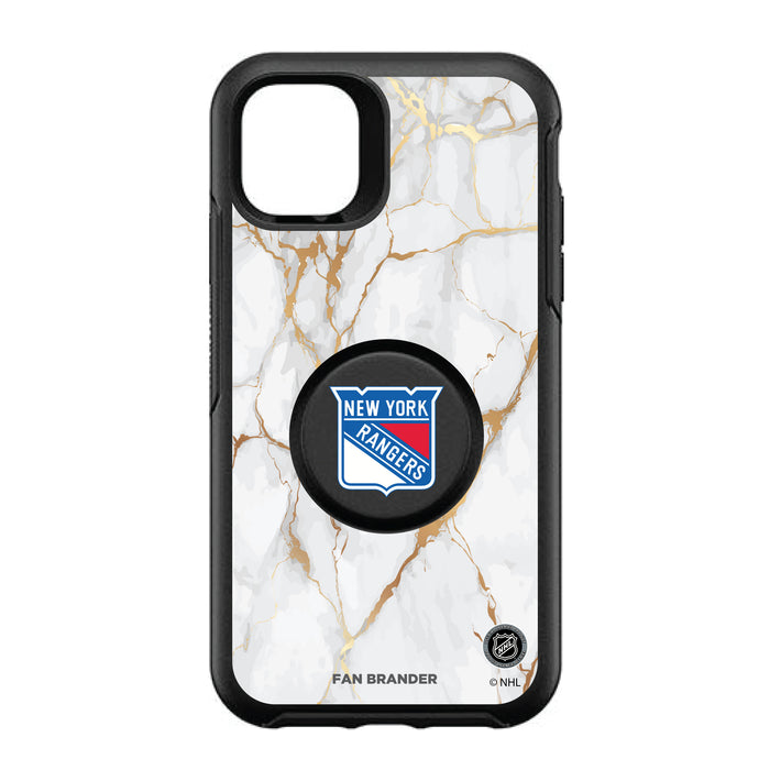 OtterBox Otter + Pop symmetry Phone case with New York Rangers White Marble design